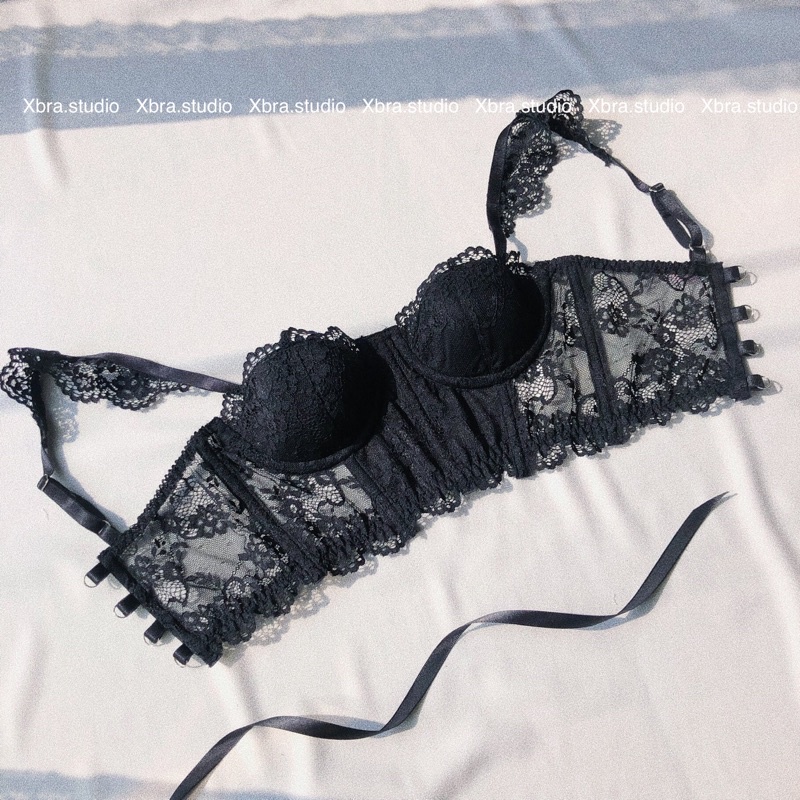 Áo bra corset cánh tiên dáng ngắn