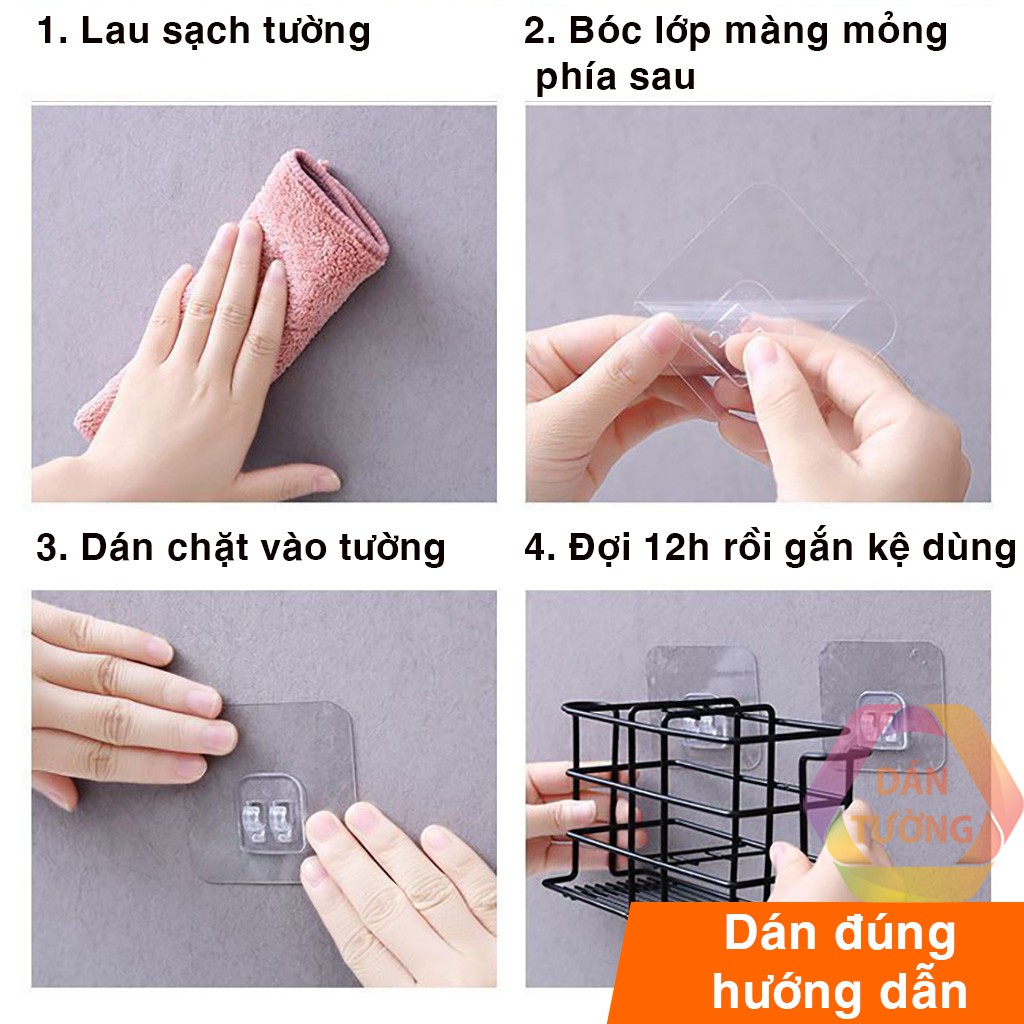 Kệ kem đánh răng, giá kệ để treo bàn chải đánh răng kim loại dán tường nhà tắm chống thấm cao cấp - K125