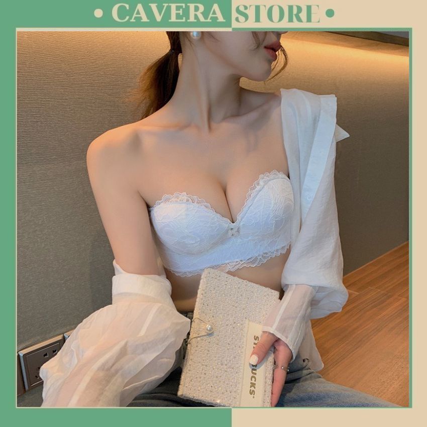 Áo ngực không dây nâng ngực chống tụt, cúp ngang, quả trơn sang trọng, nóng bỏng, Su và Ren siêu mát mềm mịn A930