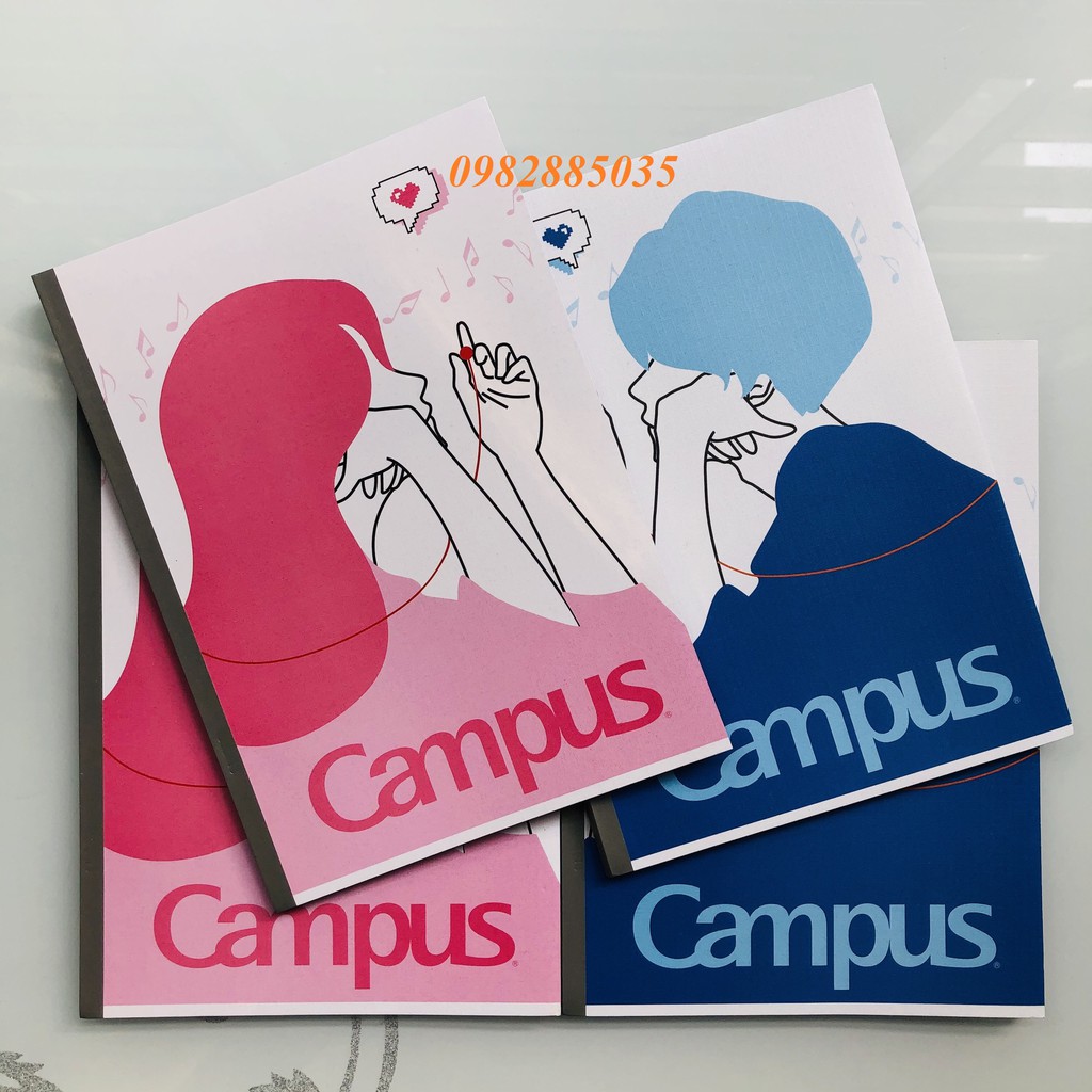 Tập vở kẻ ngang Campus 72 trang 80 trang 120 trang và 200 trang