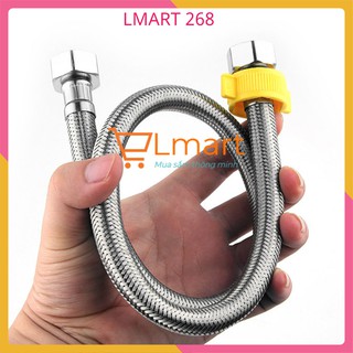[Dây mềm]Bộ 2 dây cấp nước bình nóng lạnh inox 50cm