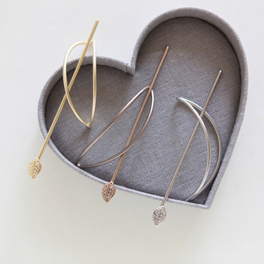 Kẹp Tóc Hình Chiếc Lá Rỗng Thời Trang Cho Nữ