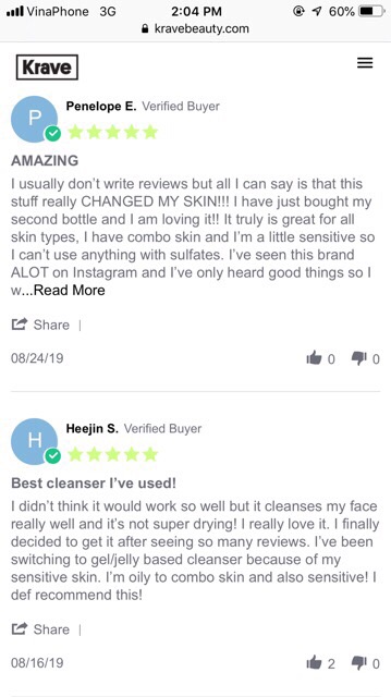 Sữa rửa mặt Krave Beauty Matcha Hydrating Cleanser 120ml - Hàng có sẵn | BigBuy360 - bigbuy360.vn