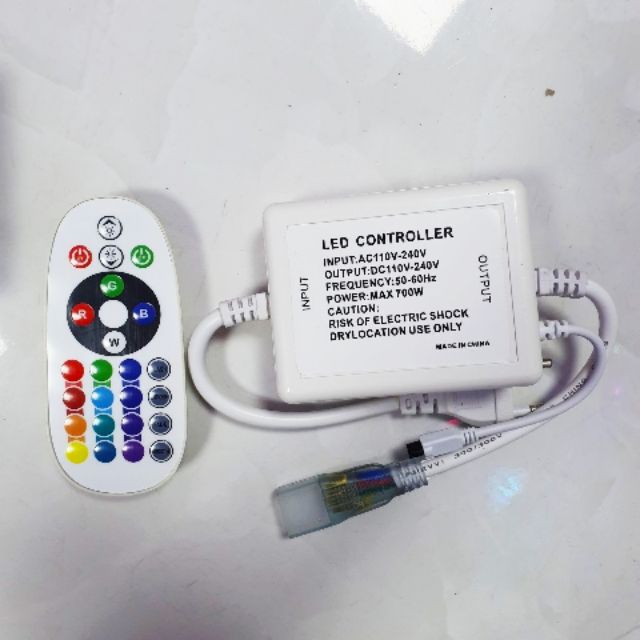Nguồn và remote cho LED đổi màu RGB 5050