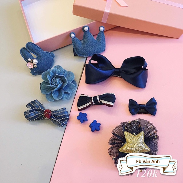 Set kẹp tóc cho bé gái