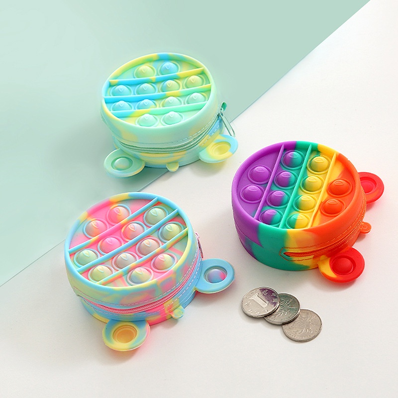 Ví Đựng Tiền Xu Bằng Silicon Họa Tiết Chuột Mickey Nhiều Màu Vui Nhộn