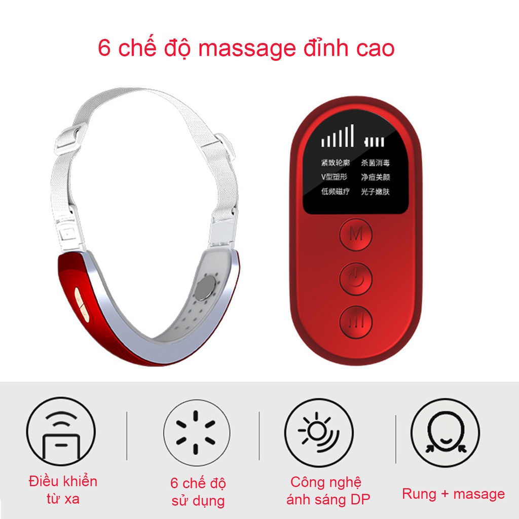 Máy Nâng Cơ Mặt H1031 - Máy Xóa Nọng Cằm Định Hình Khuôn Mặt Vline H1031 - Đai Nâng Cơ Mặt