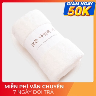 Khăn tắm lông cừu hàn quốc cao cấp 70x140 cm chất bông siêu mềm mịn thấm nước cực nhanh dùng cho khách sạn bé sơ sinh