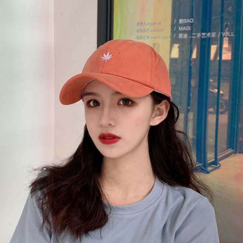 Mũ lưỡi trai thêu chữ thời trang Hàn thịnh hành