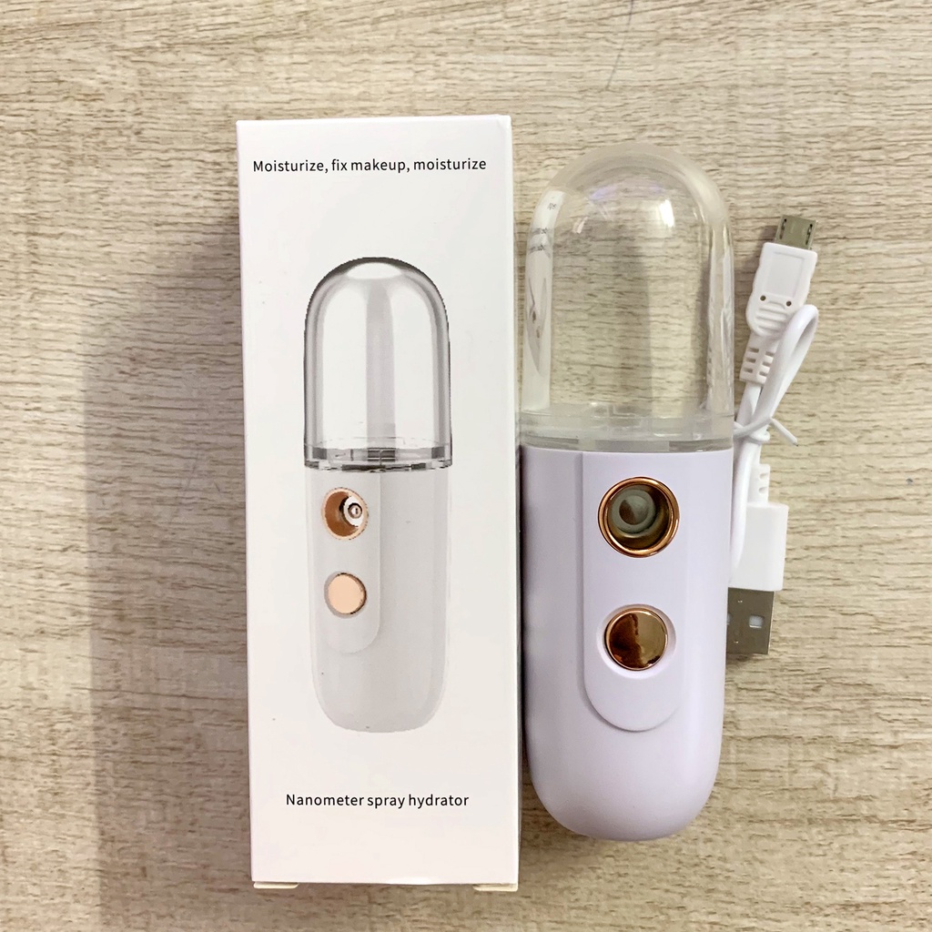 Máy Phun Sương Cầm Tay Tạo Ẩm Nano, Máy Xông Mặt Mini Spa Giá Rẻ, Xông Tinh Dầu Xịt Khoáng Cấp