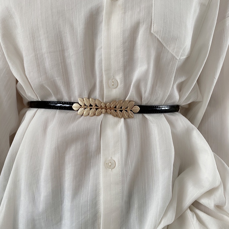 Thắt Lưng Mỏng Ôm Eo Họa Tiết Lá Thời Trang Hàn Quốc 19584