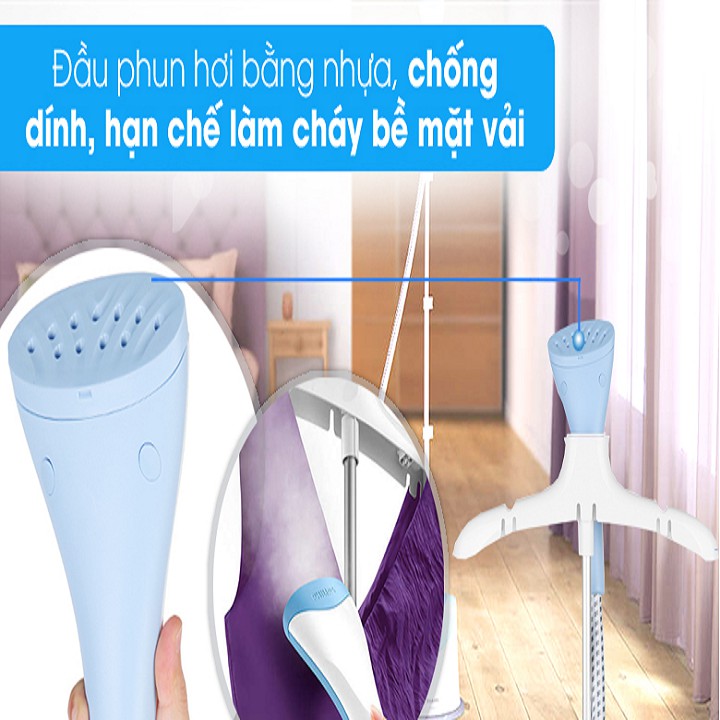 Bàn ủi hơi nước đứng Philips GC482, Hàng phân phối chính hãng