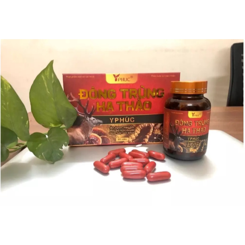 Đông Trùng Hạ Thảo Y Phúc  Hộp 30 Viên - Hỗ Trợ Ăn Ngon, Ngủ Ngon