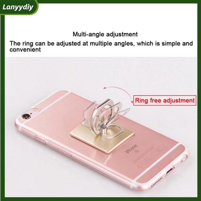 Nhẫn đỡ điện thoại bằng kim loại xoay 360 độ tiện dụng
