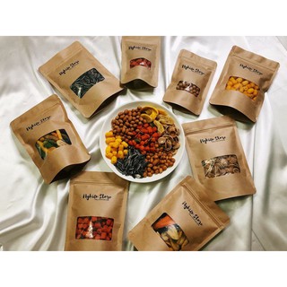 Set 5 Món (Nui Chiên,Bắp Rang Tỏi Ớt,Khô Gà Lá Chanh,Hạt Hướng Dương,Gạo Lức Rong Biển) | Nghiện Store | Freeship