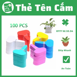 Set 50 thẻ ghi tên cây, thẻ ghi tên hoa lan, sen đá và các loại cây trồng khác