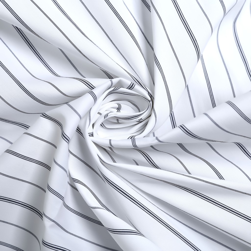 Áo Sơ Mi Nam Họa Tiết Kẻ Sọc Đen CEFFYLO 2, Vải Cotton Mềm Mịn, Form Chuẩn | BigBuy360 - bigbuy360.vn