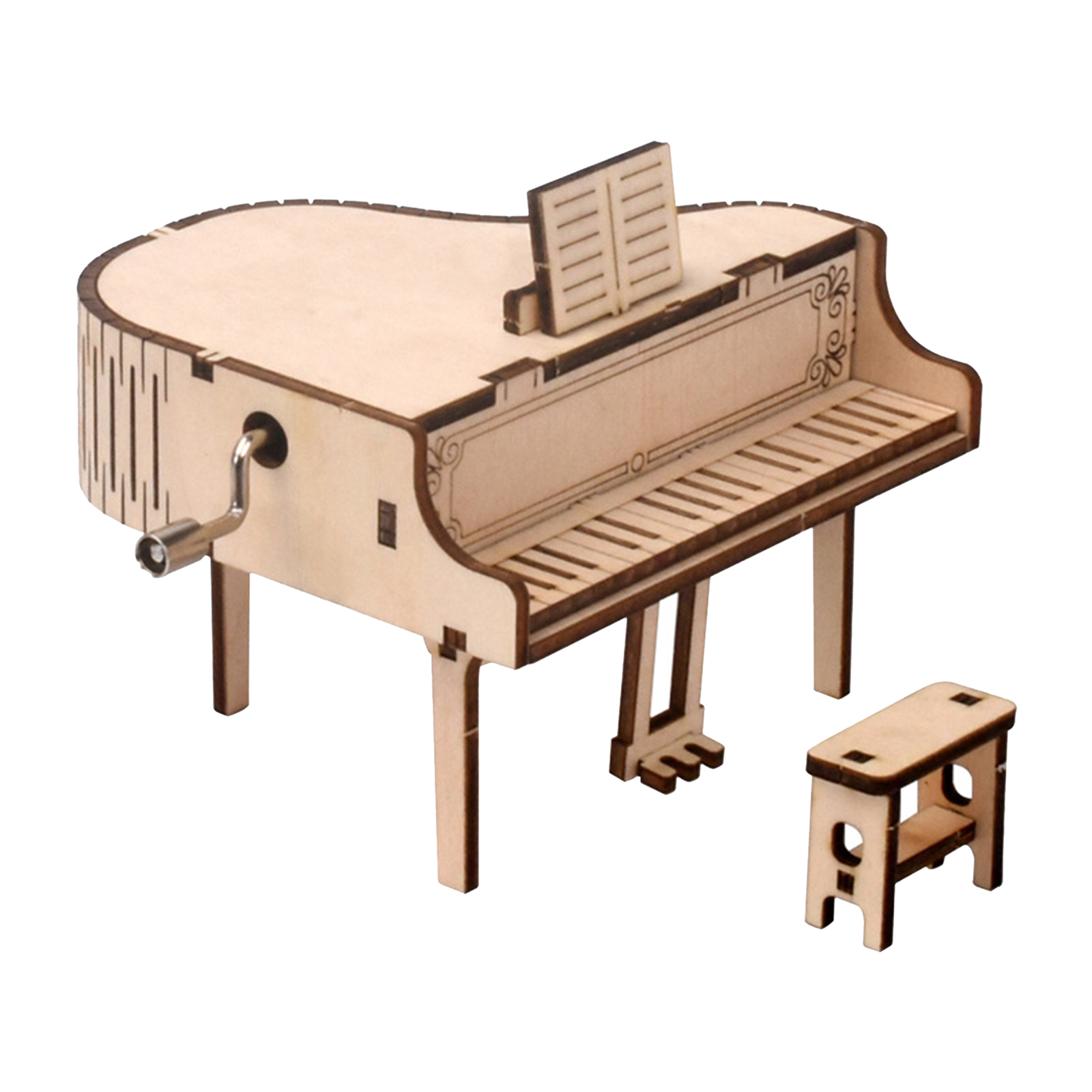 Bộ Lắp Ráp Đàn Piano 3d Bằng Gỗ