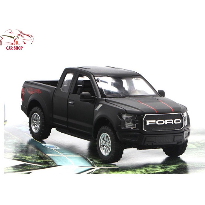 [Mã LIFE0503TOYS1 giảm 10% đơn 150k] Xe mô hình bằng sắt Ford Ranger tỉ lệ 1:32 giá rẻ hãng MiniAuto màu đen