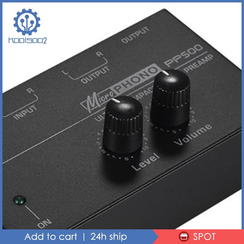 [Koolsoo2] Pp500 Phono Nút Xoay Điều Khiển Âm Thanh Nổi Điện Tử Mini