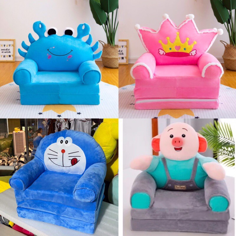 ●☒¤Ghế lười bông 3 tầng hình thú đáng yêu cho bé 50x120- Mẫu mới nhất được chọn