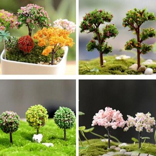 Mô hình cây anh đào/cây mận/cây liễu giả mini trang trí không gian sân vườn