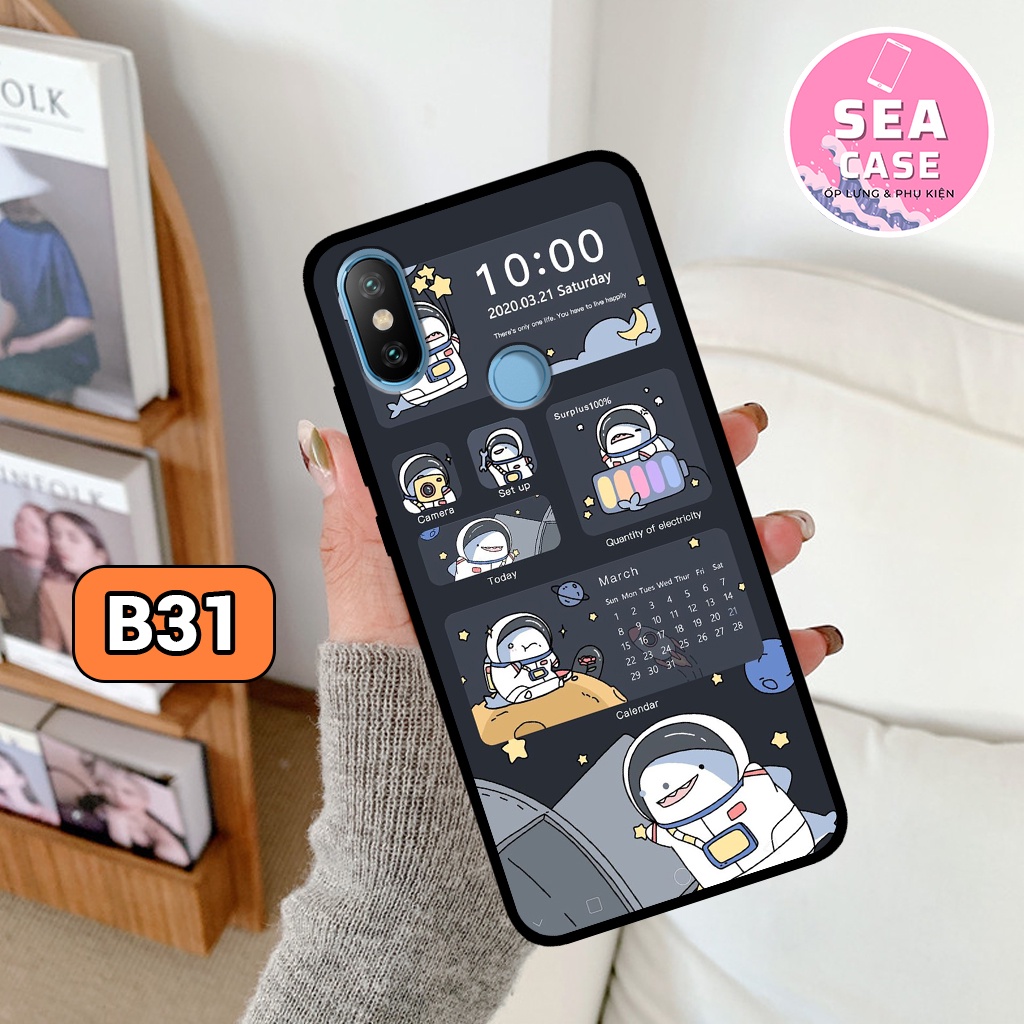 Ốp lưng XIAOMI REDMI NOTE 5/NOTE 5PRO/NOTE 6PRO/REDMI S2/MI A2 hình phi hành gia hot,bền,đẹp–ốp nhựa chống trầy,va đập