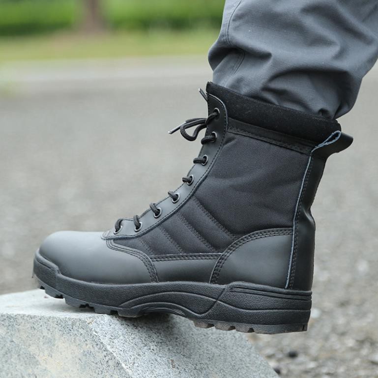 Giày Boots leo núi tập luyện quân đội ngoài trời dành cho nam nữ -ah22