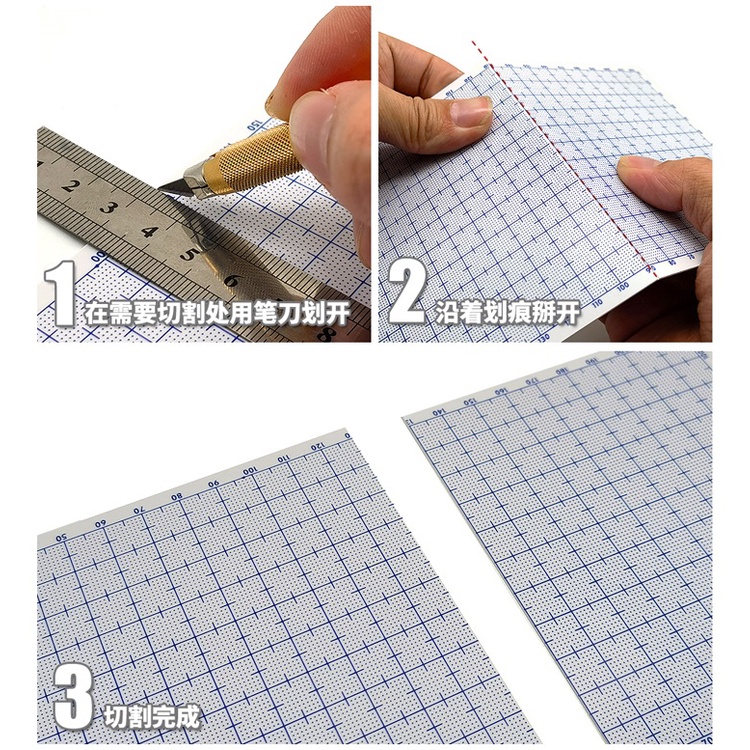 TẤM PLA PLATE ABS MÀU TRẮNG CÓ Ô LY