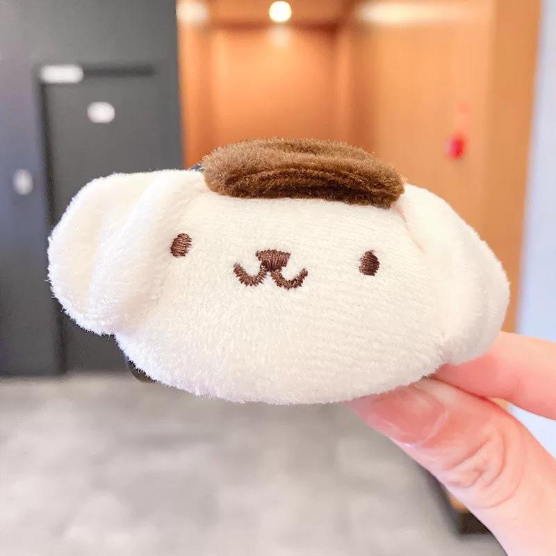 Kẹp Tóc Hình Chú Gấu / Dâu Tây Bằng Lông Nhung Dễ Thương Xinh