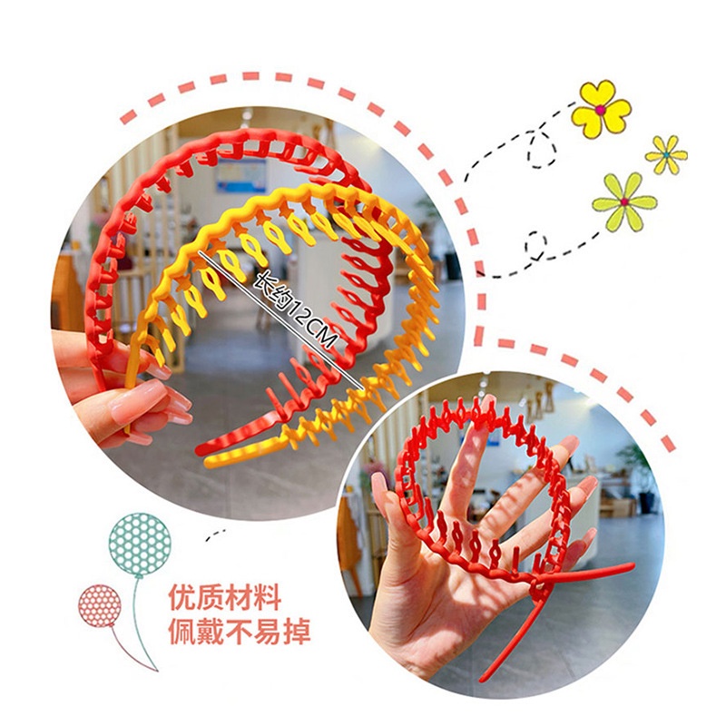 Băng Đô Cài Tóc Chống Trượt Màu Sắc Kẹo Ngọt Xinh Xắn Cho Bé Gái