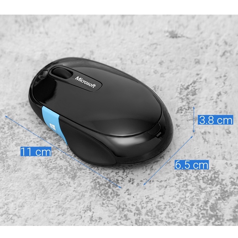 Chuột Không dây Bluetooth Microsoft Sculpt Comfort Đen 1000 DPI - Hàng chính hãng - BH 12 tháng