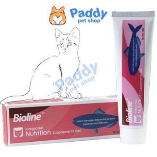 Gel Dinh Dưỡng và Tiêu Búi Lông Hairball Mèo Bioline (100g)
