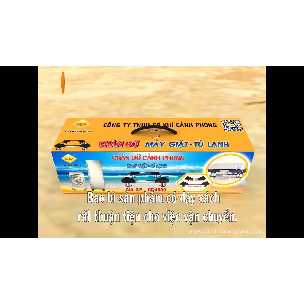 Chân Đỡ Máy Giặt Tủ Lạnh Cảnh Phong CD4860N ( Chân Inox 48-60cm)