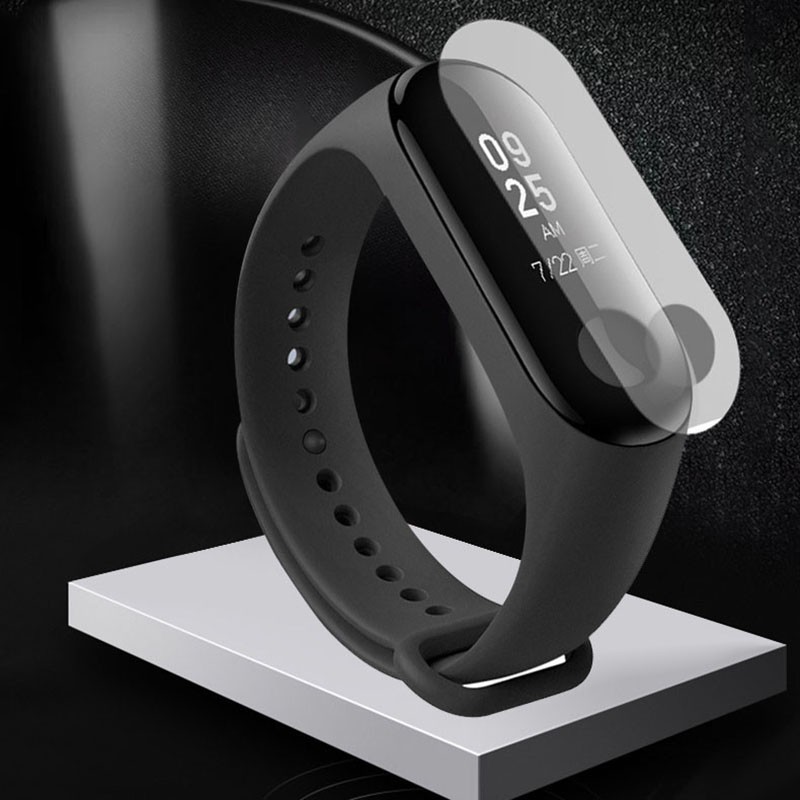 3pcs Miếng Dán Trong Suốt mặt đồng hồ Xiaomi Mi Band 3