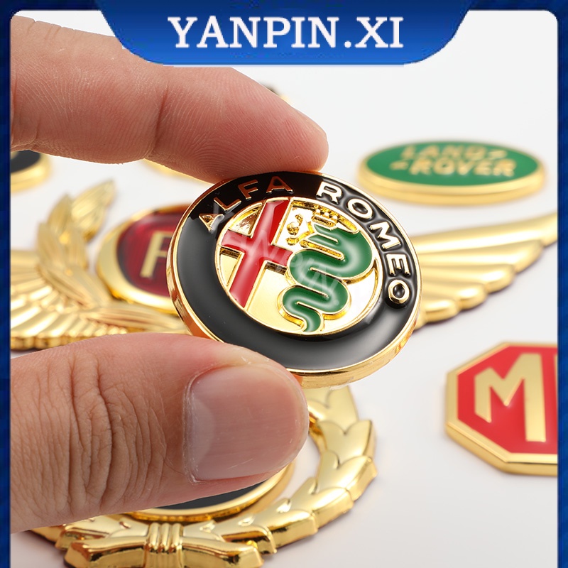 Phụ Kiện Trang Trí Hình Đôi Cánh 3D Bằng Kim Loại Dành Cho Xe Hơi TOYOTA