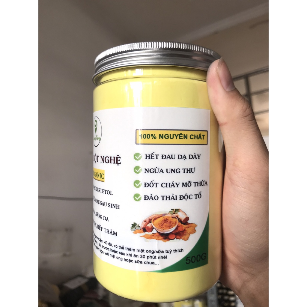 Tinh Bột Nghệ Nguyên Chất Organic Từ Bột Nghệ Tươi 1kg