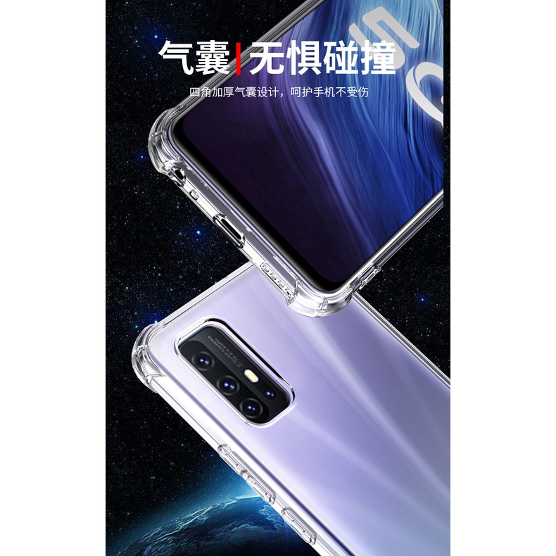 Ốp Điện Thoại Trong Suốt Chống Sốc Có 4 Góc Cho Vivo V17 1919 V19 Neo