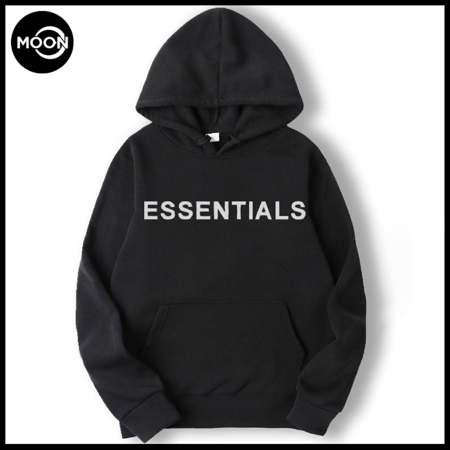 Áo hoodie essentials nỉ bông mũ 2 lớp dày dặn