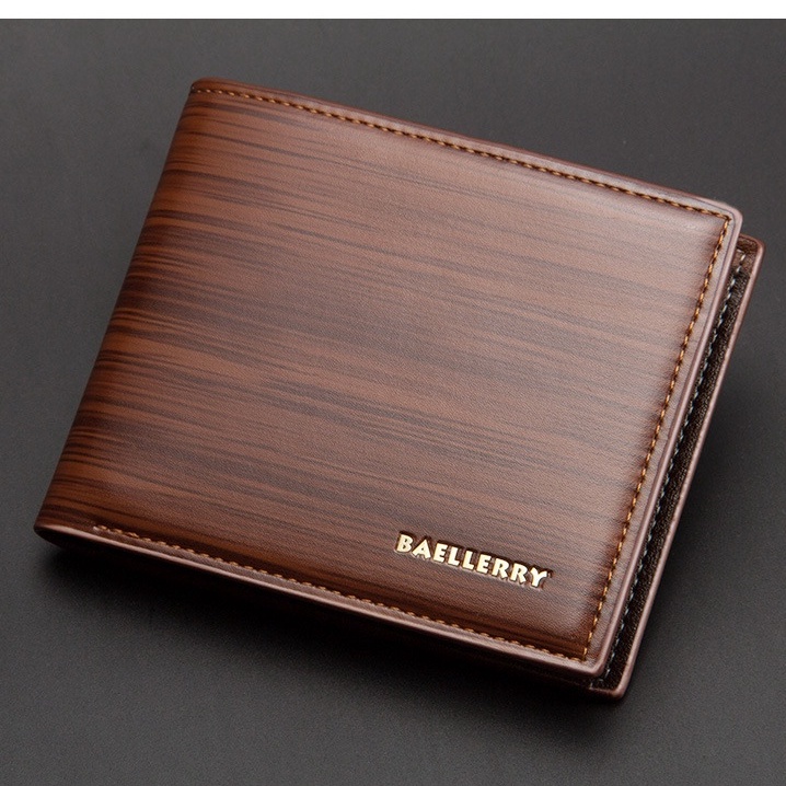 Ví Da Nam BAELLY, Bóp Nam Dáng Ngang da PU, Đựng Card,Đựng thẻ, Có Hộp Làm Quà Tặng  - DR003