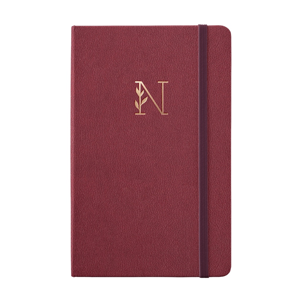 Sổ tay Your Name Letter N bìa da 196 trang