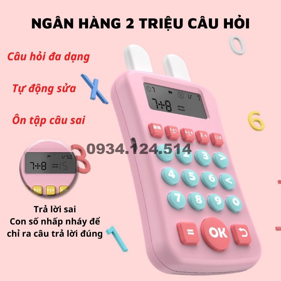 Máy Luyện Tính Nhẩm Cho Bé Các Phép Toán Từ Cơ Bản Đến Nâng Cao Vừa Chơi Vừa Học
