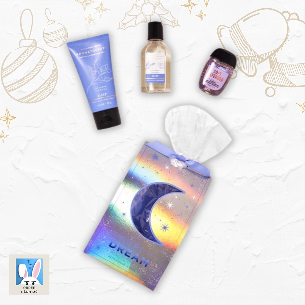 Set Quà Tặng 3 Món Mini Size Bath & Body Works Hương Aromatherapy Sleep