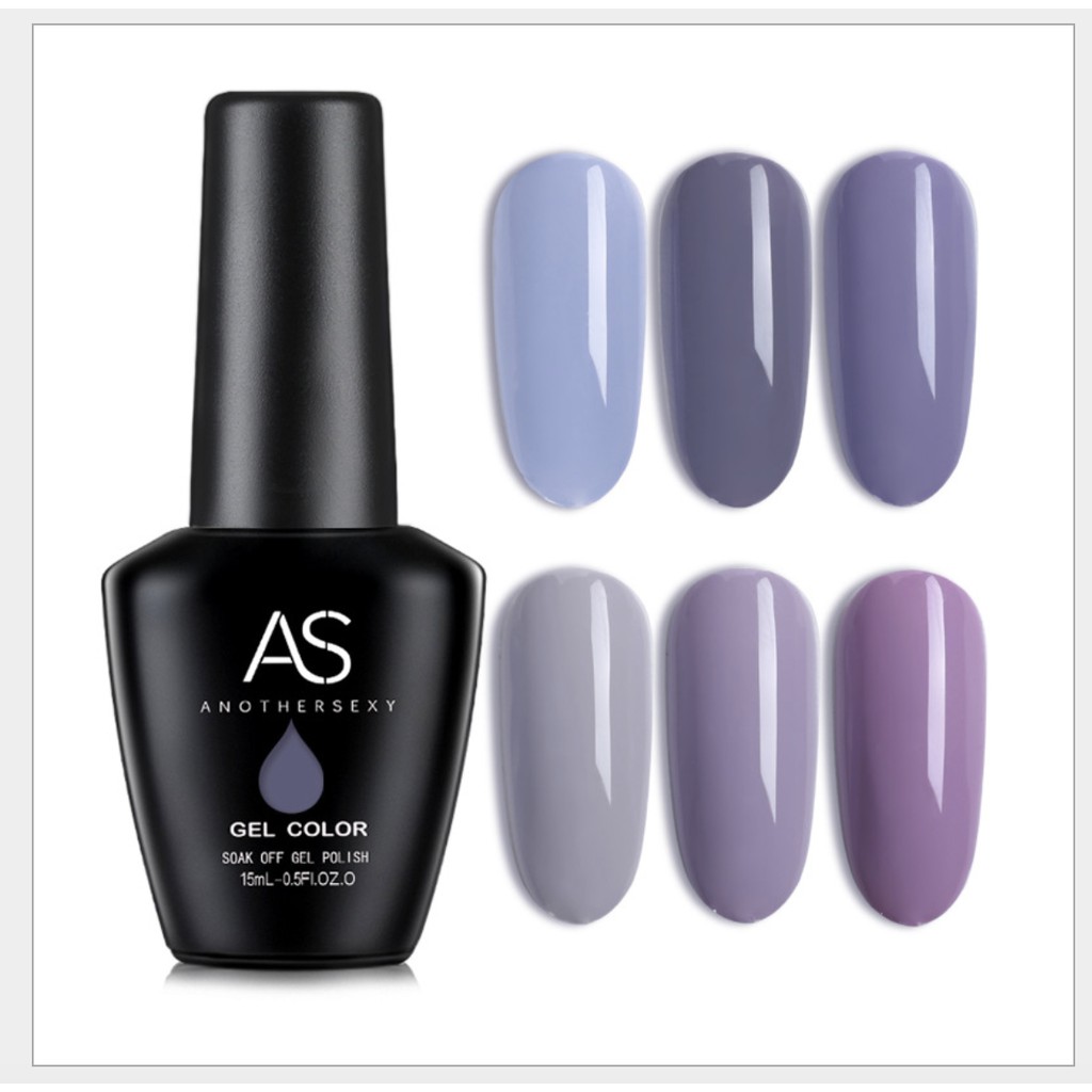 Sơn Gel AS Màu Tím Xám Mã ZH 15ml Chính Hãng