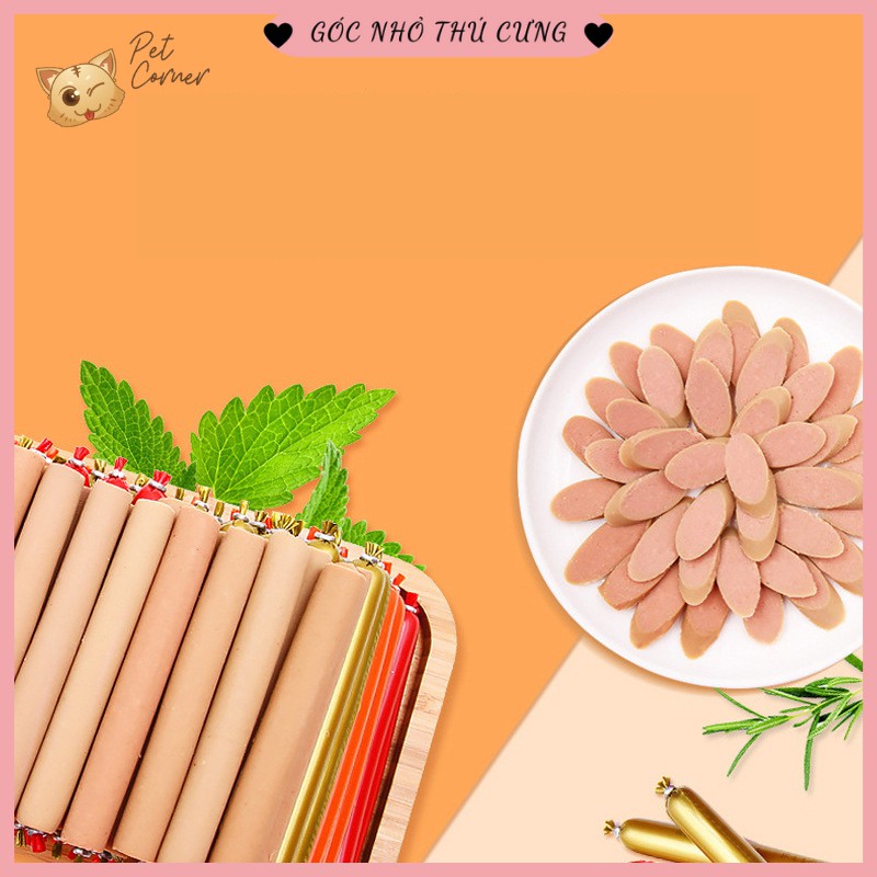 [Gói 30 que] Xúc xích dinh dưỡng Pet Snacks cho thú cưng 500g (Xúc xích ăn liền bổ sung dưỡng chất cho chó mèo)