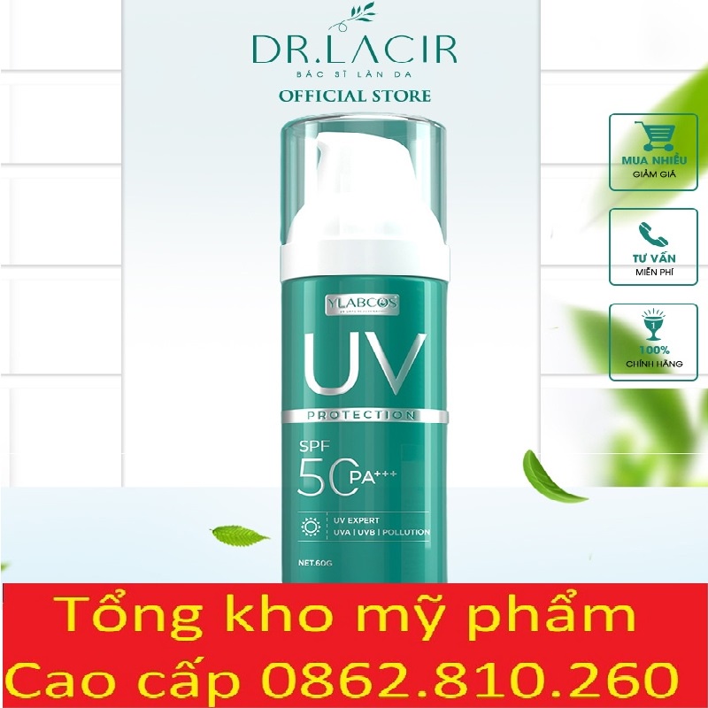 Kem Face Lạnh Cool Cream Dr Lacir - Kem chống nắng phổ rộng UV Protection Dr Lacir - Kem chống nắng đa tầng Dr Lacir