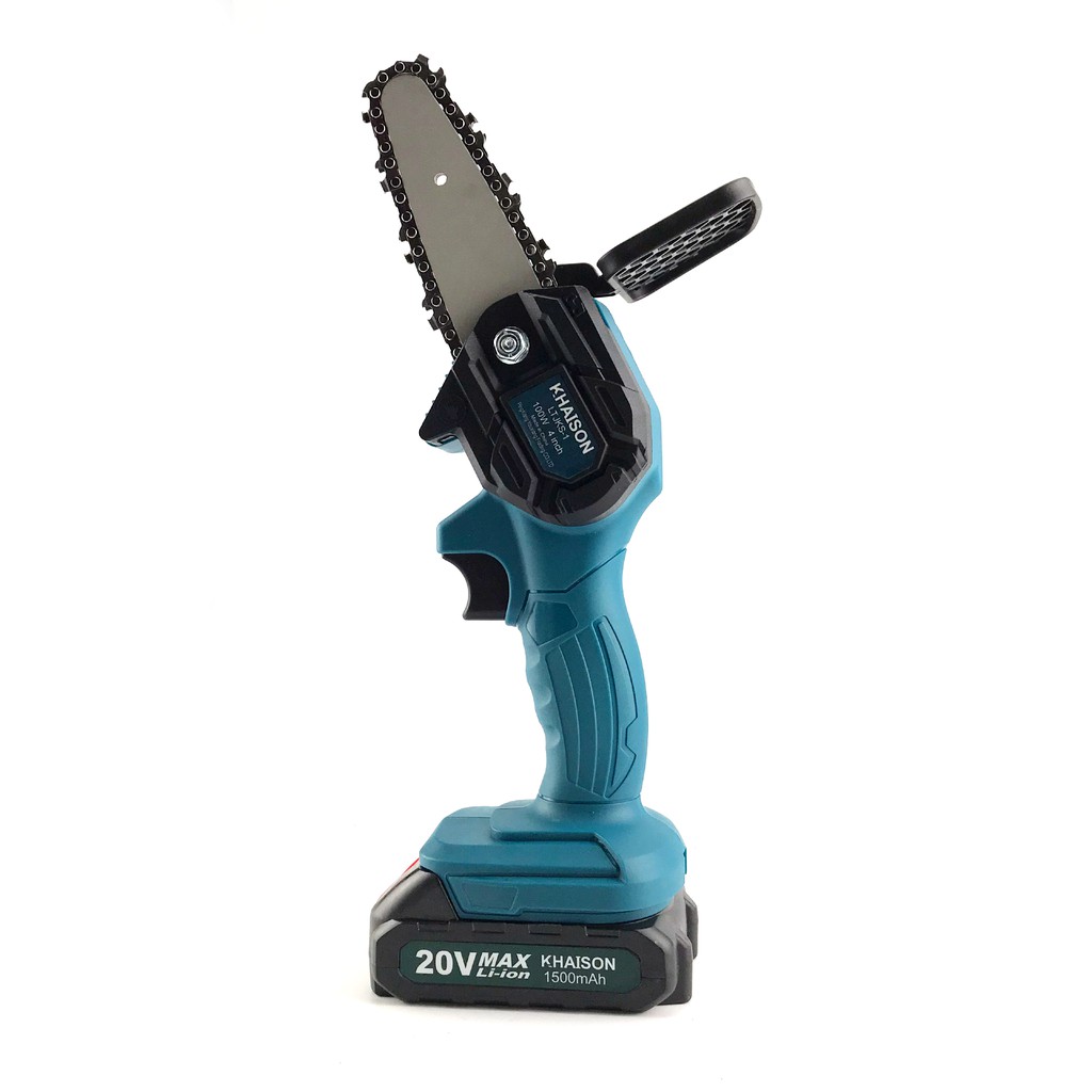 Máy cưa xích cầm tay 4inch 20v Khaison bộ 2 pin