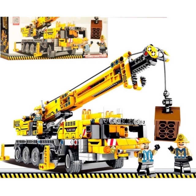 Lego xe cẩu cần trục sembo 701800 665mảnh ghép