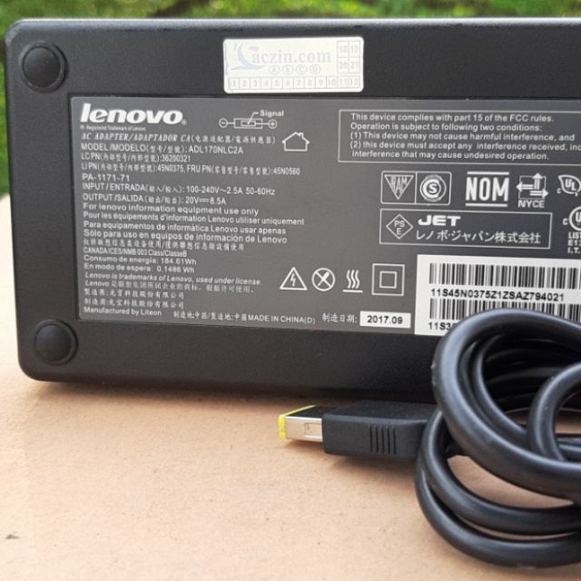 Sạc Lenovo 170w hàng theo máy, không bán hàng nhái