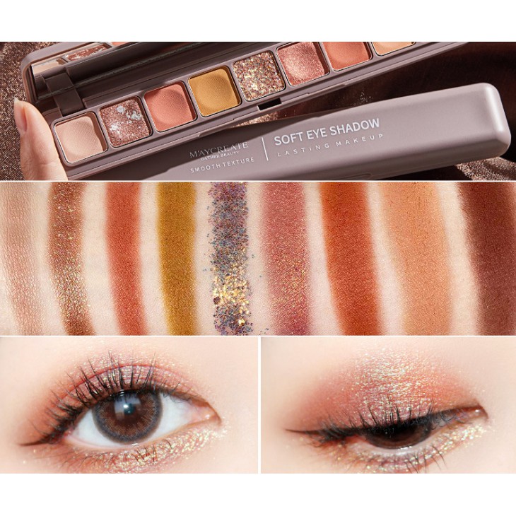 Bảng phấn mắt 9 màu maycreate mới cực xinh - AU0077 | BigBuy360 - bigbuy360.vn